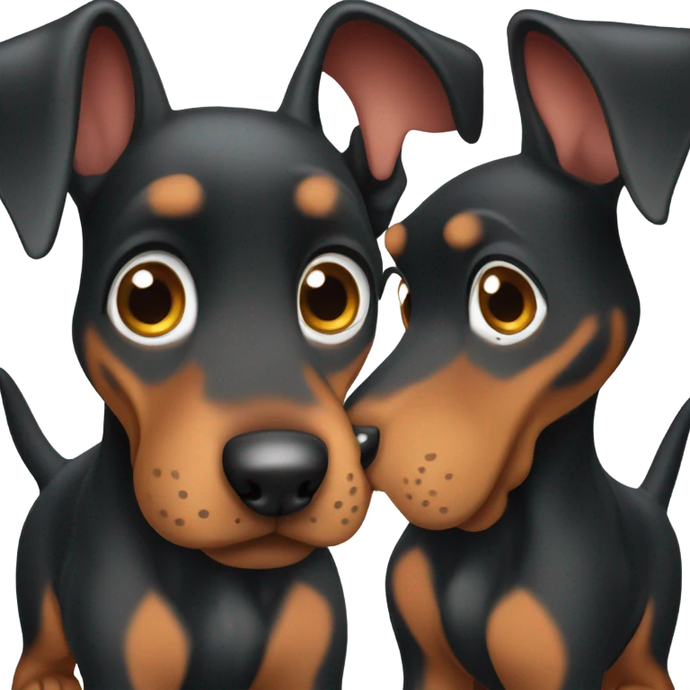 Cute Doberman puppy  emoji