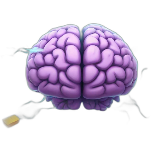 brain being zapped with knowledge lots of effects emoji