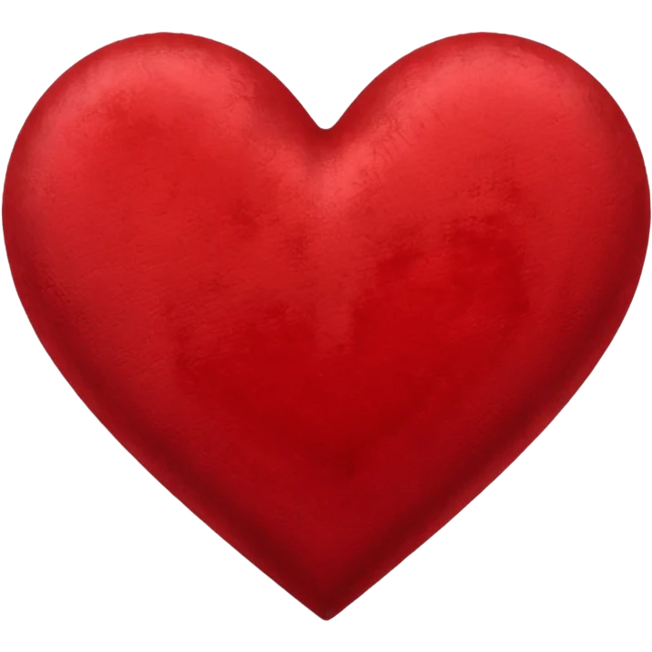 heart with a velvet heart center emoji
