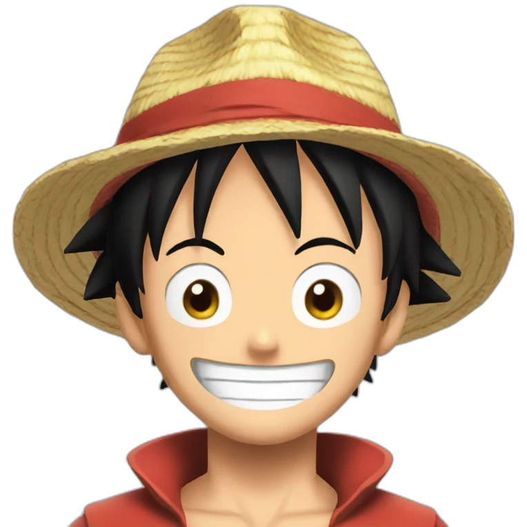 Luffy face wide emoji