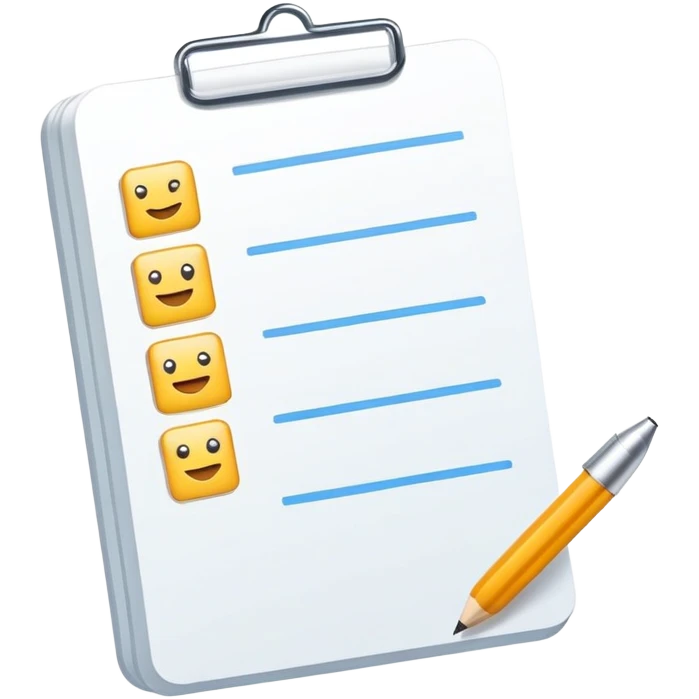 todo list with checkboxes emoji