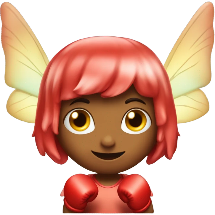 A fairy with boxing gloves  emoji