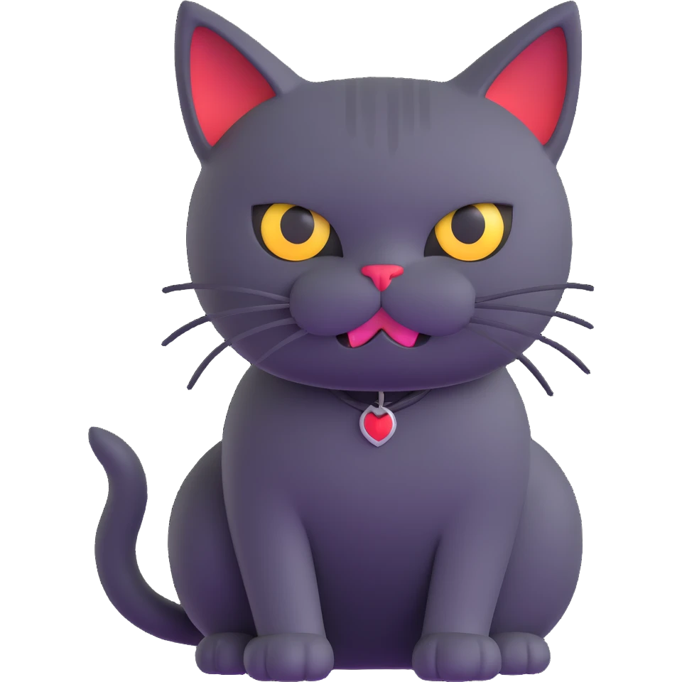 evil British cat emoji