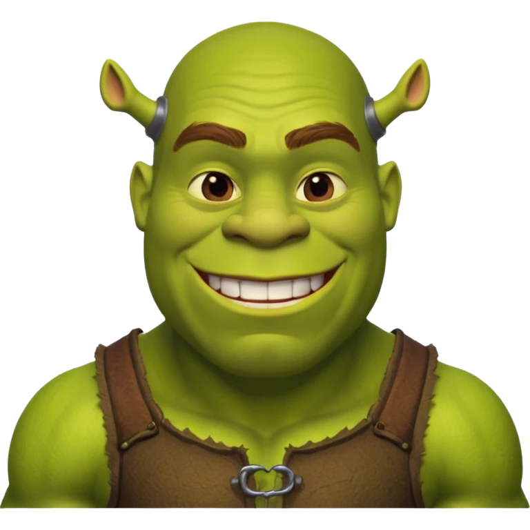 Полуголый шрек  emoji