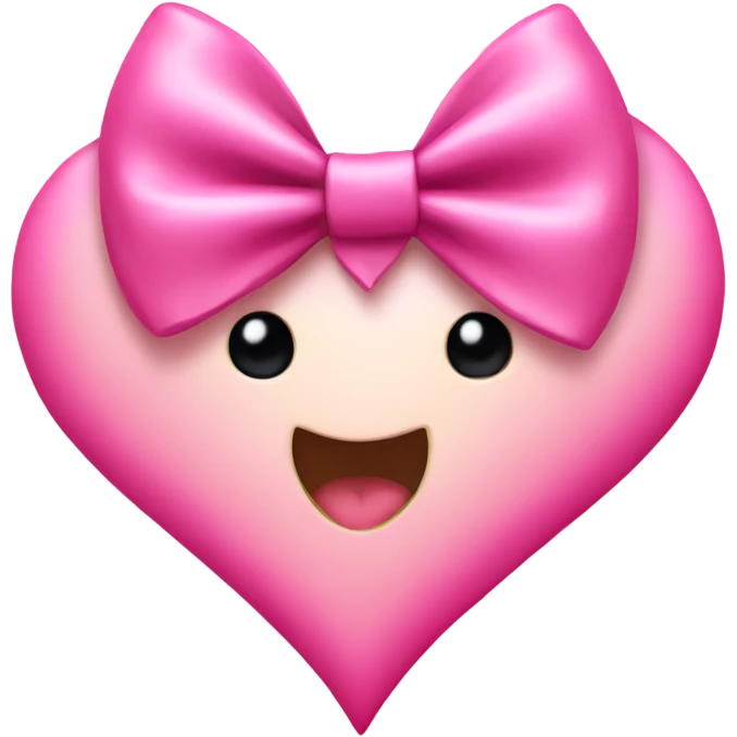 pink bow heart emoji