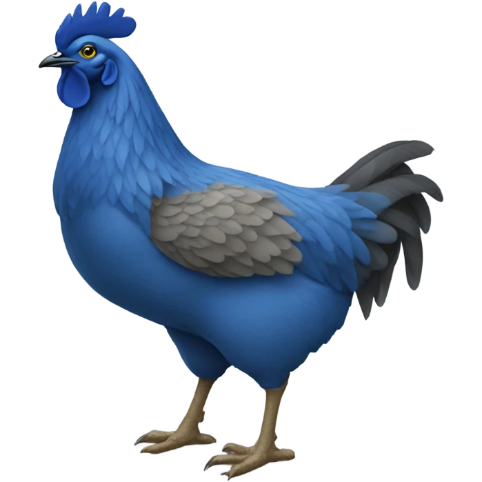 blue hen emoji