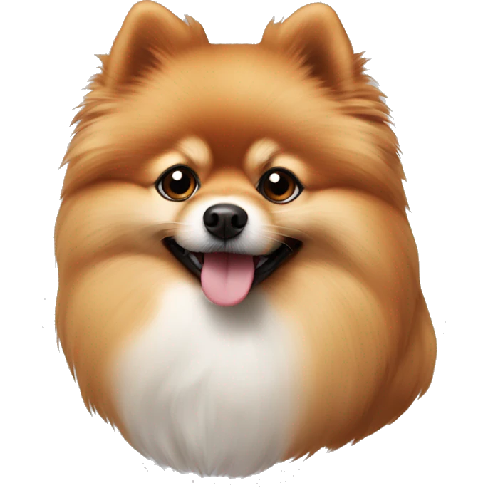 Pomeranian Spitz red emoji