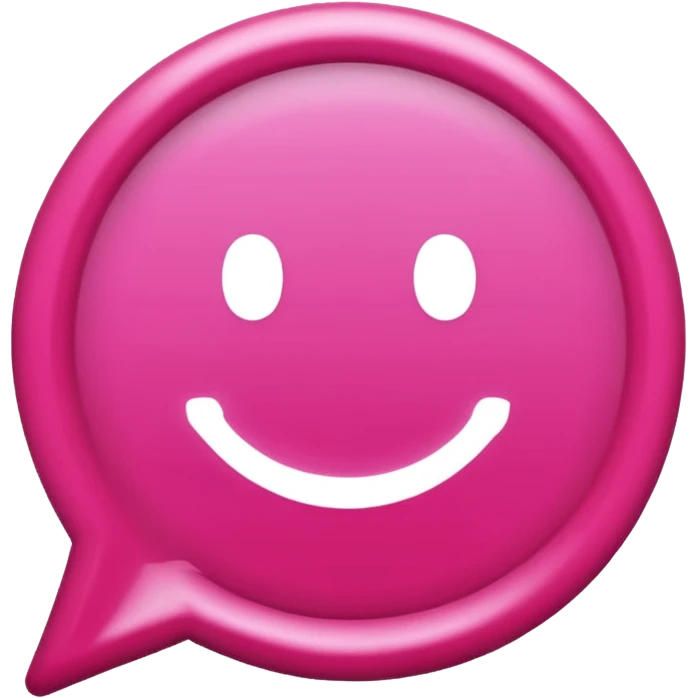 pink WhatsApp logo emoji