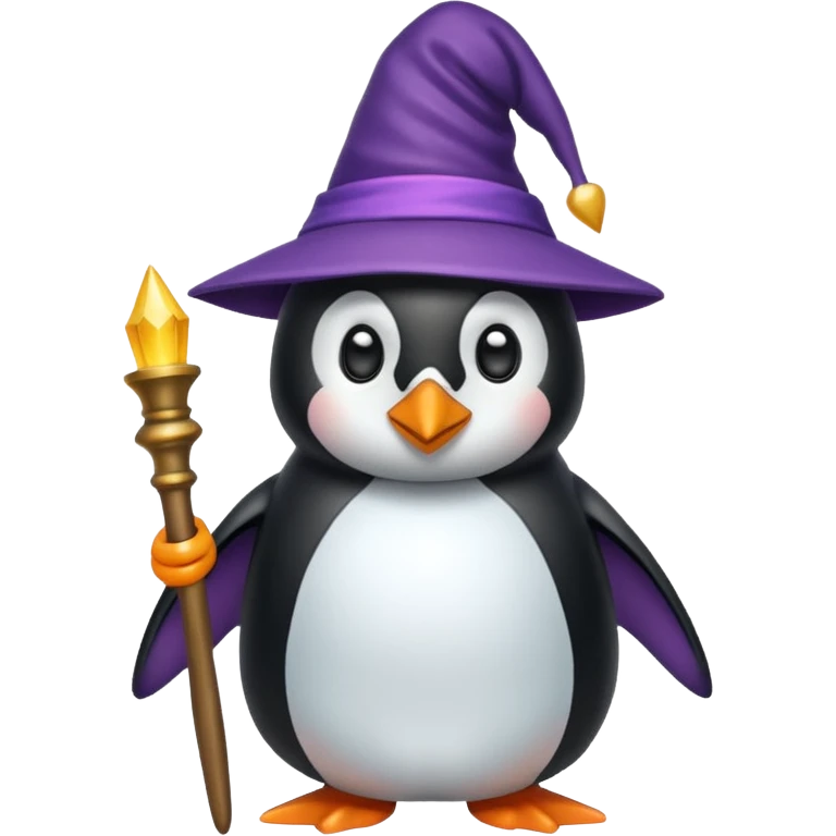 Penguin Wizard emoji