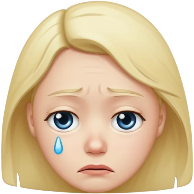 Sad face emoji