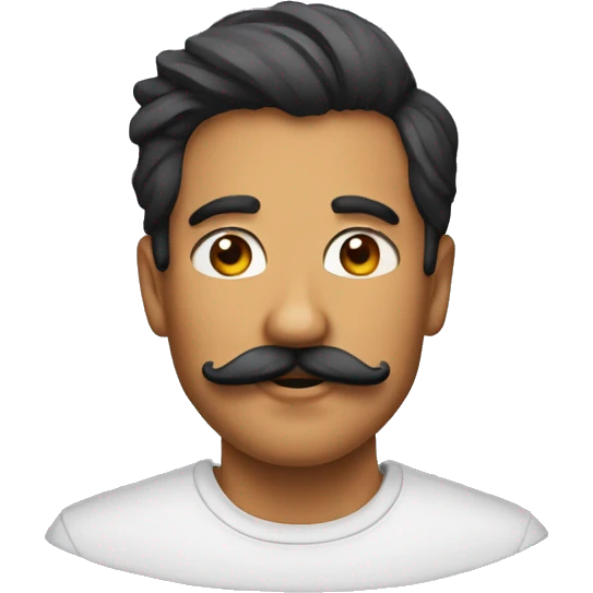 dégradé moustache metisse emoji