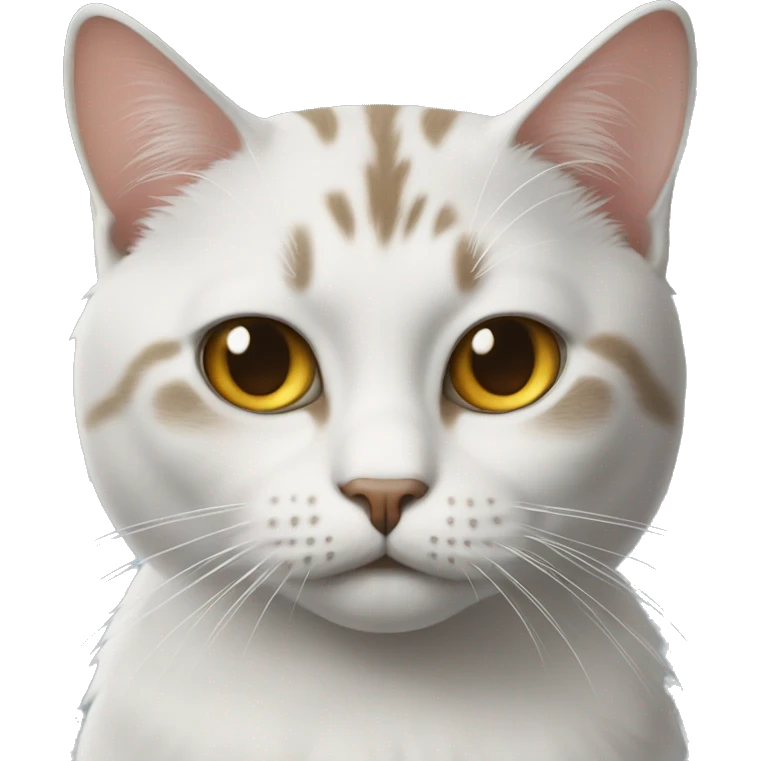 A cat with a d face emoji