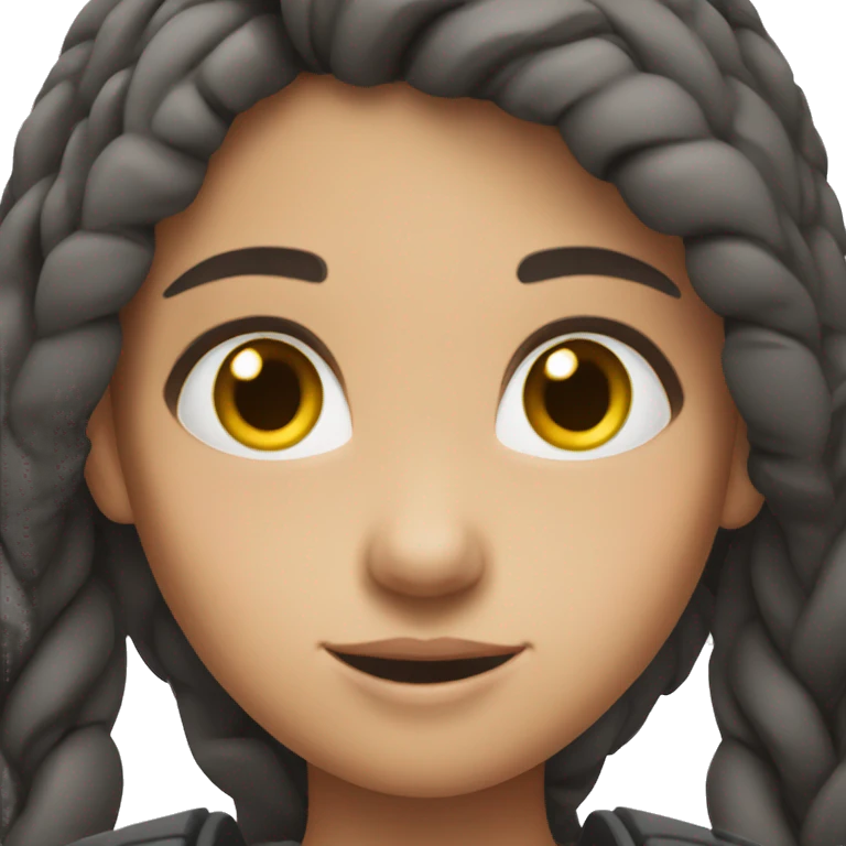 Tires brunette girl emoji
