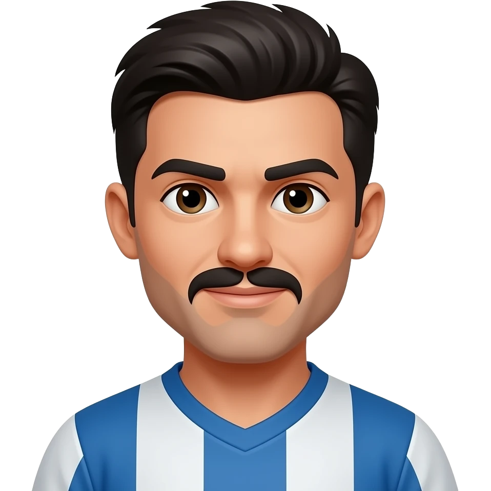 bir futbolcu olsun kahküllü siyah  saçlı bir adam kahküllü emoji