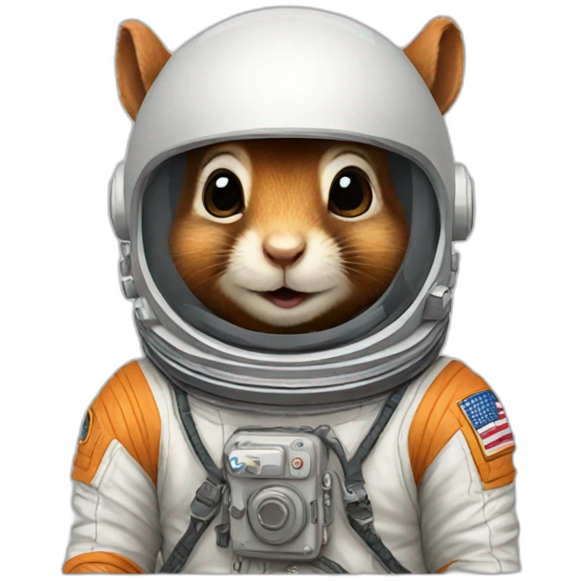 Squirrel astronaut emoji