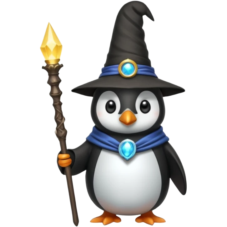 Penguin Wizard emoji