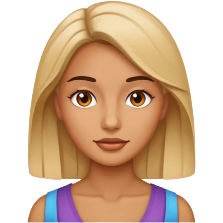 woman with clear skin on skin emoji