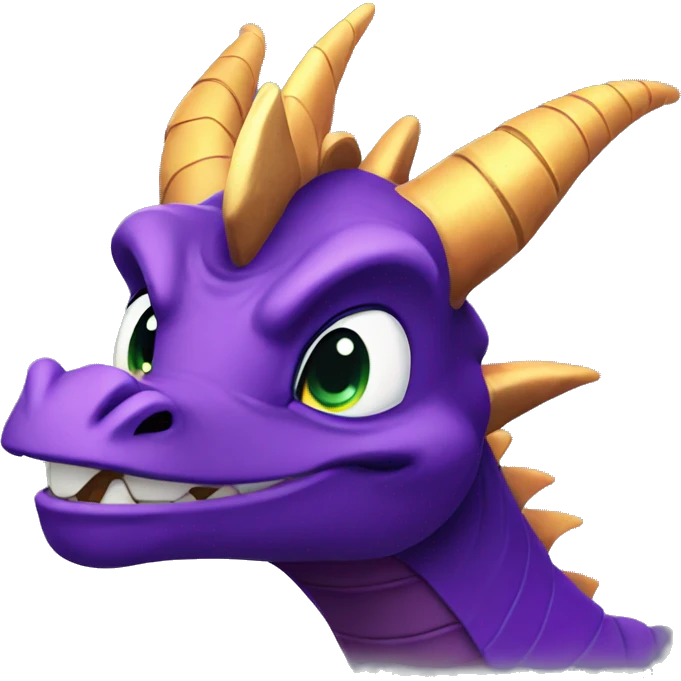 Spyro smirking  emoji