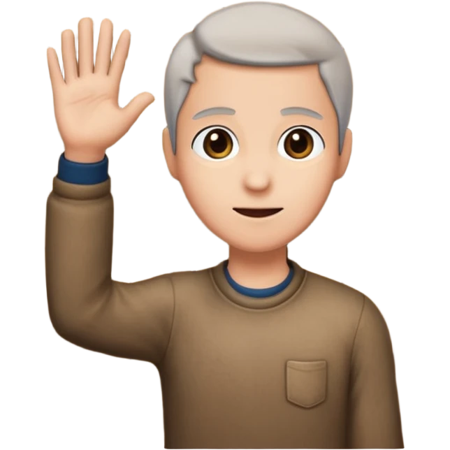 persona abriendo peurta emoji