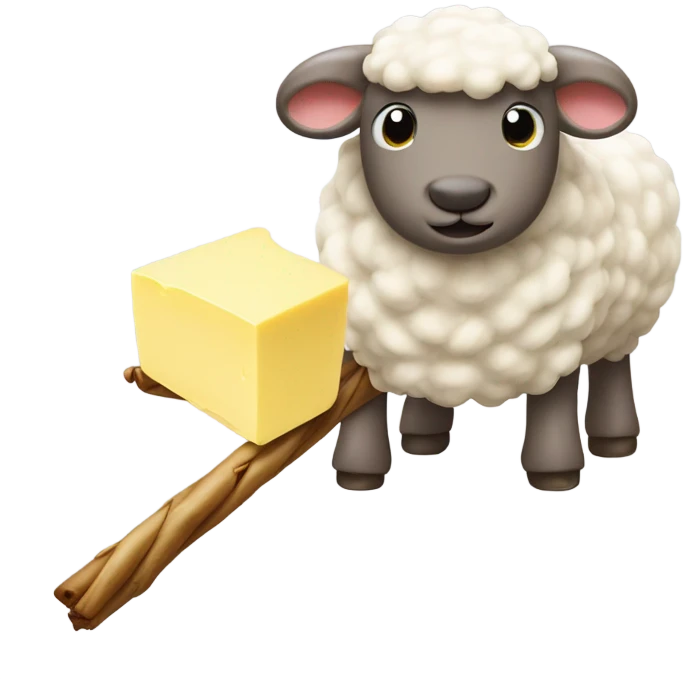 Lamb and butter emoji