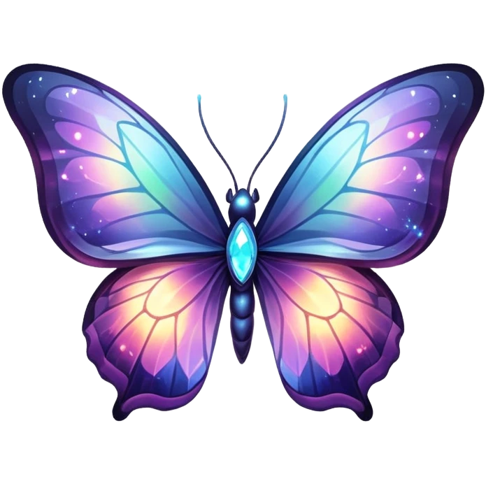Nebula Crystal Butterfly emoji