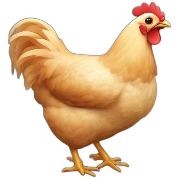 Poulet sur chat emoji