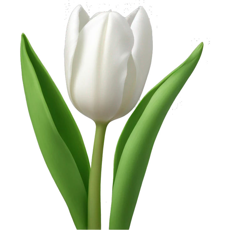 White tulips  emoji