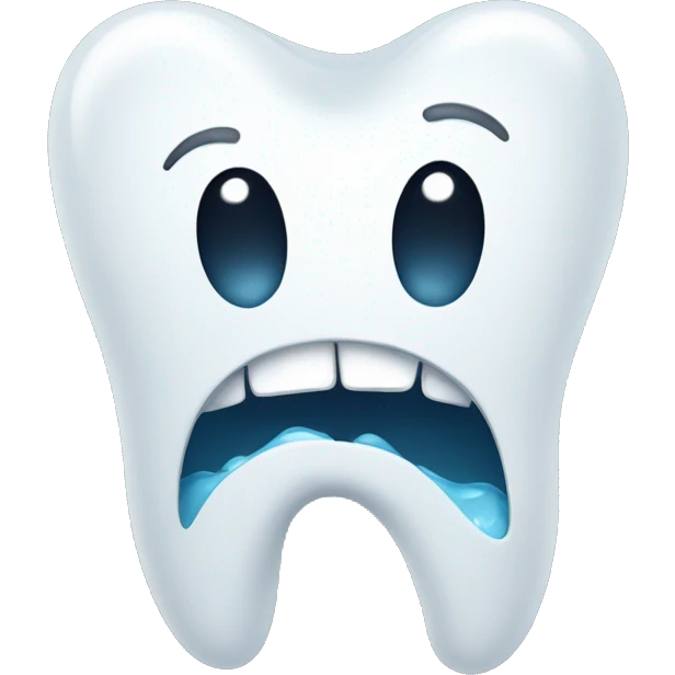 Tooth in tears emoji