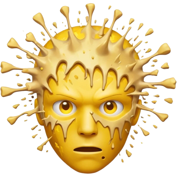 yellow exploiding head man emoji