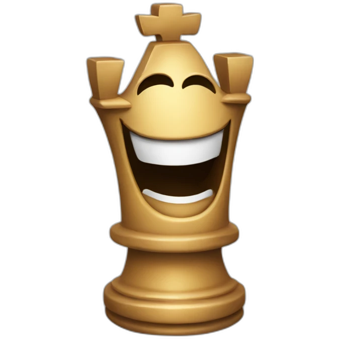 chess piece laughing evily emoji