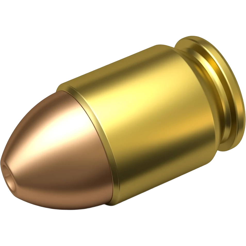 Double barreled shotgun bullet emoji rotate right emoji