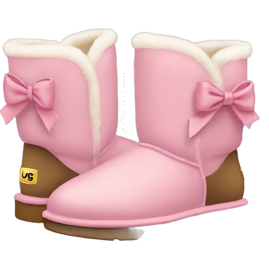 Ugg boots with bows emoji