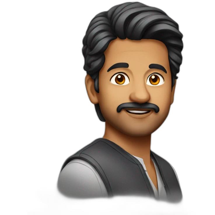 indian actor vijay  emoji