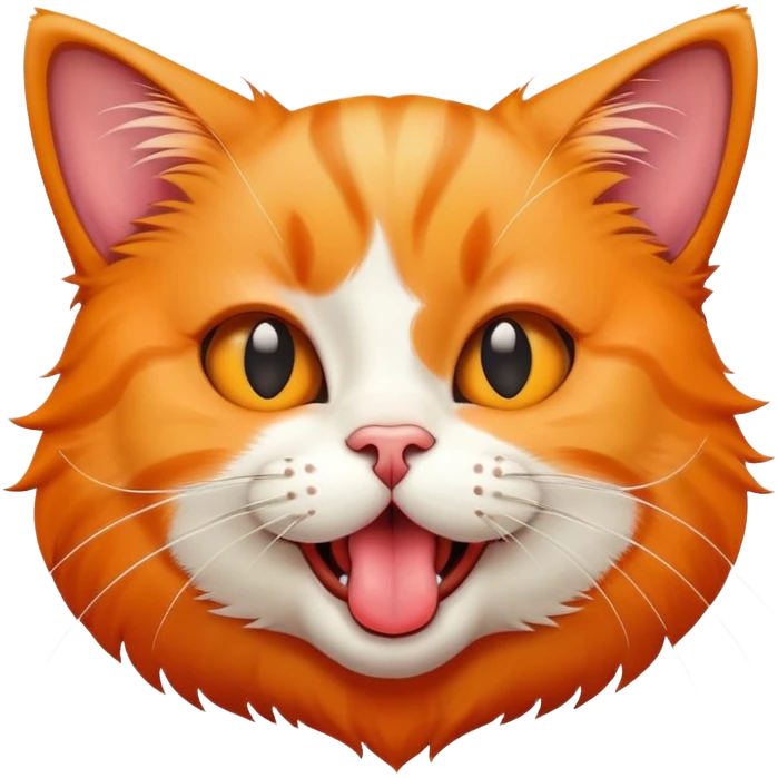 Cat sticking tongue out  emoji