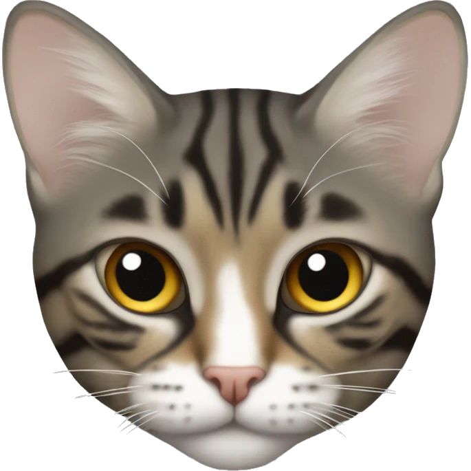 Gata calicó tricolor emoji
