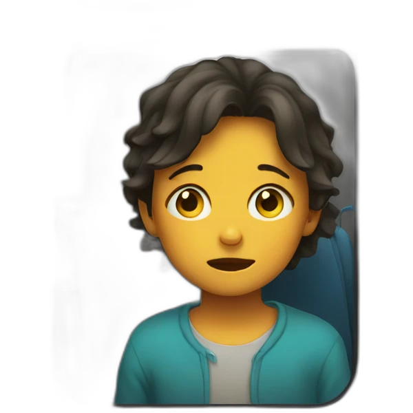 child crying on bus emoji