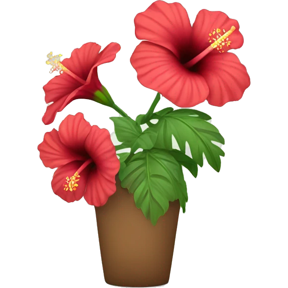 hibiscus bouqet emoji