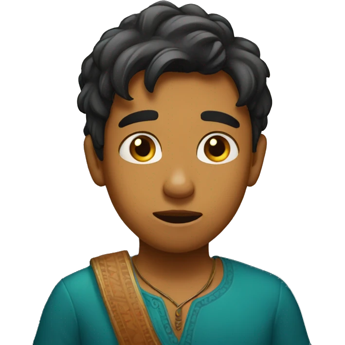 confused indian boy emoji