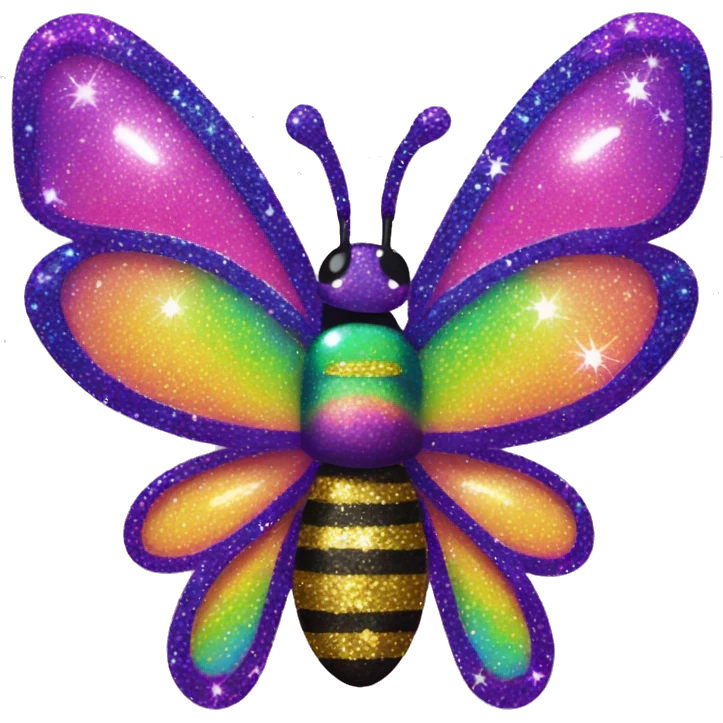 lisa frank glitter bug emoji