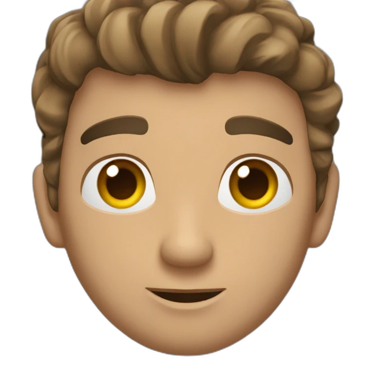 radiante hombre en la roca emoji