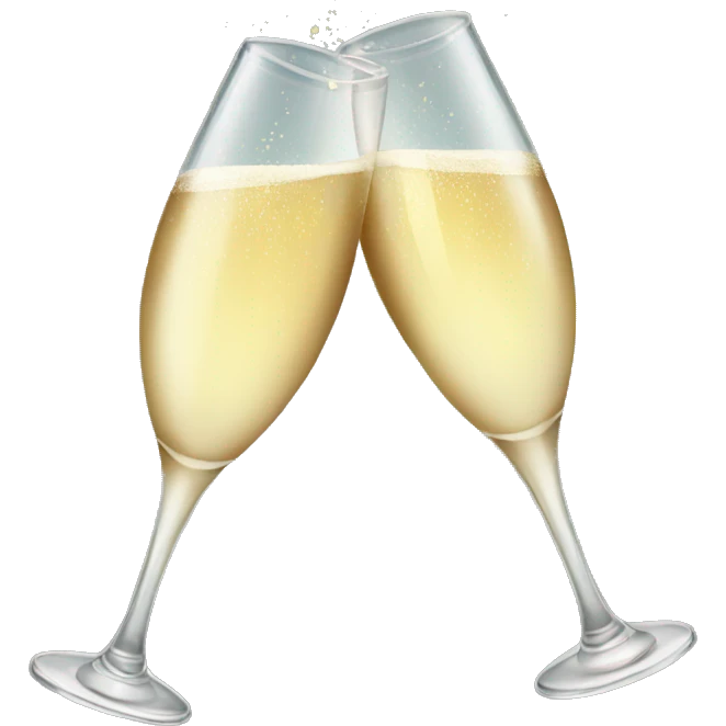 Champagne toast emoji