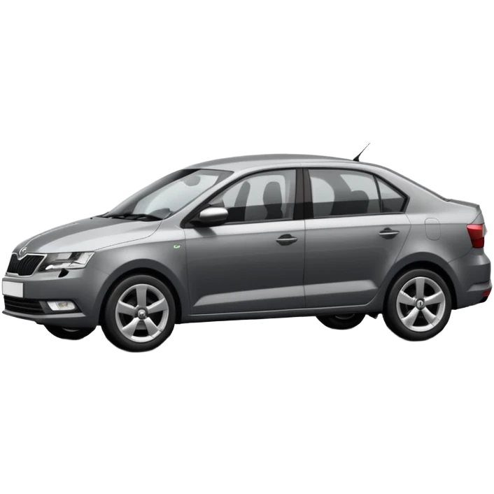 Dark grey Skoda Rapid emoji