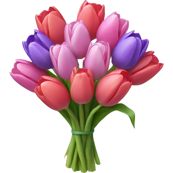A Bouquet of tulips emoji