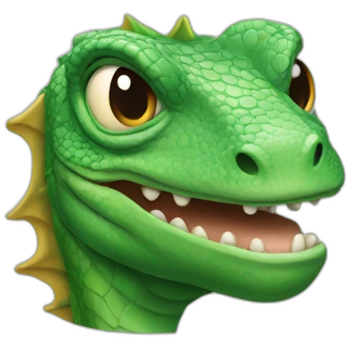 Donald trump but he is a lizard emoji