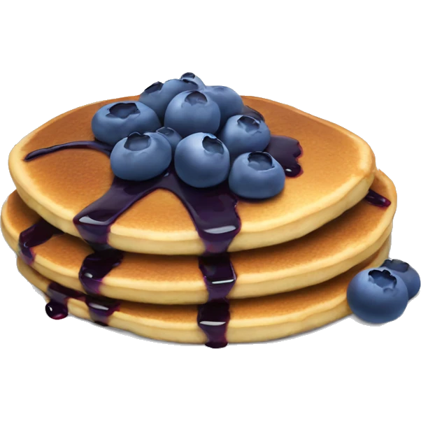 Blueberry pancakes emoji