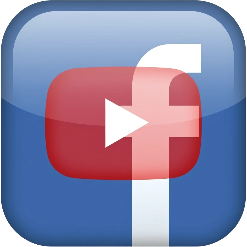 Facebook  YouTube icon emoji
