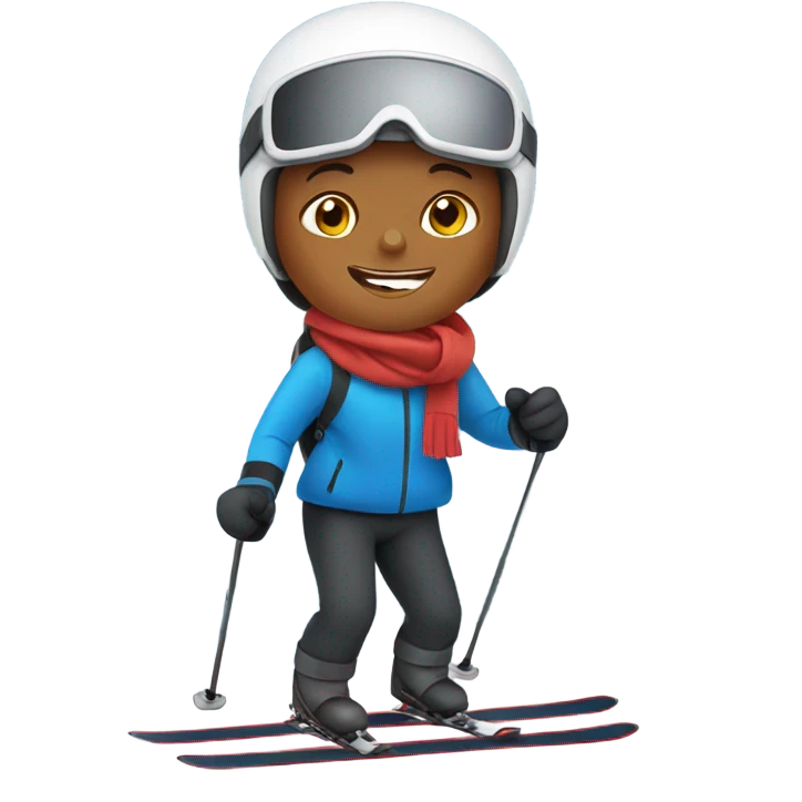 Person skiing in France  emoji