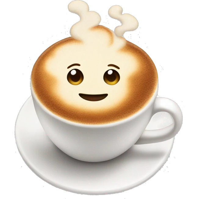 A cappuccino  emoji