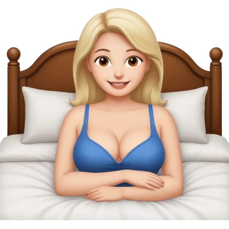 A sexy woman big breast and she's having sex emoji