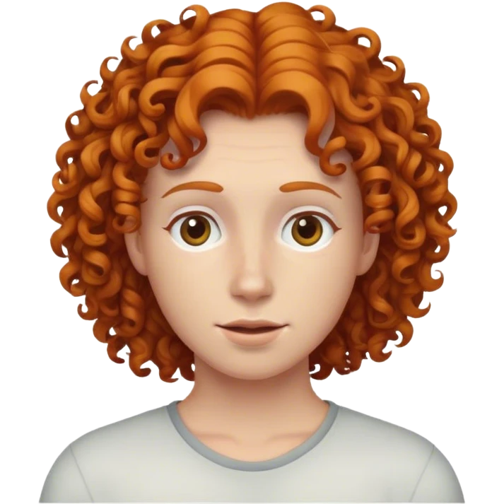 curly ginger hair  emoji